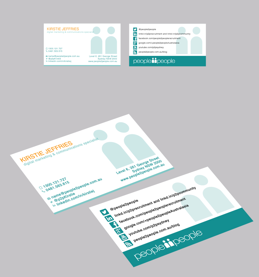 Visitenkarten-Design von GGV für people2people | Design #5937125