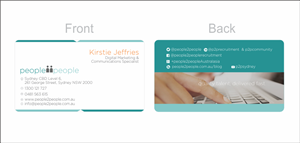Design de Carte de Visite par Jagdish Boga pour people2people | Design #5937230