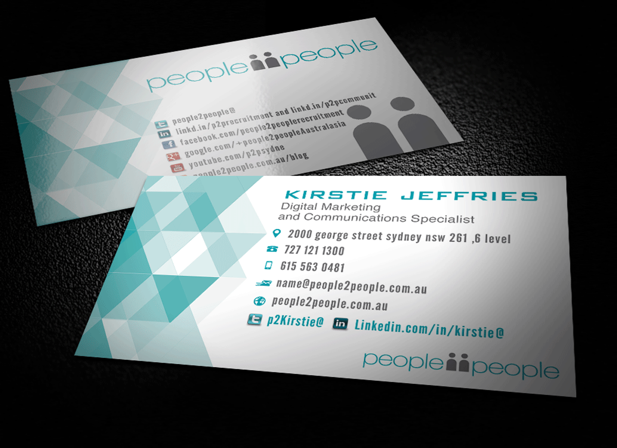 Design de Carte de Visite par Riz' pour people2people | Design #5936898