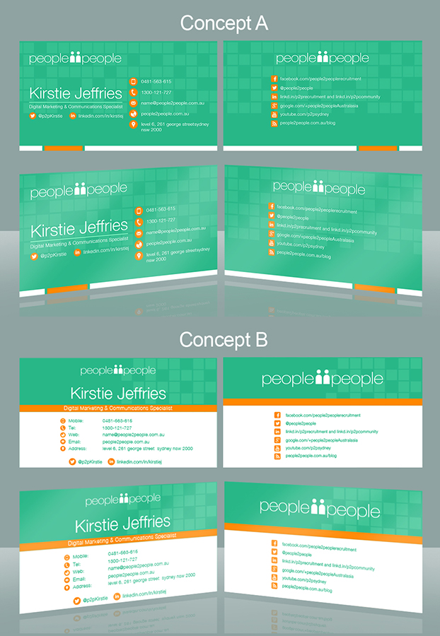 Business Card Design by Arjon_Diesta for people2people | Design #5938267