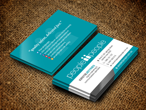 Design de Carte de Visite par snowymasterdesigns pour people2people | Design : #5955761
