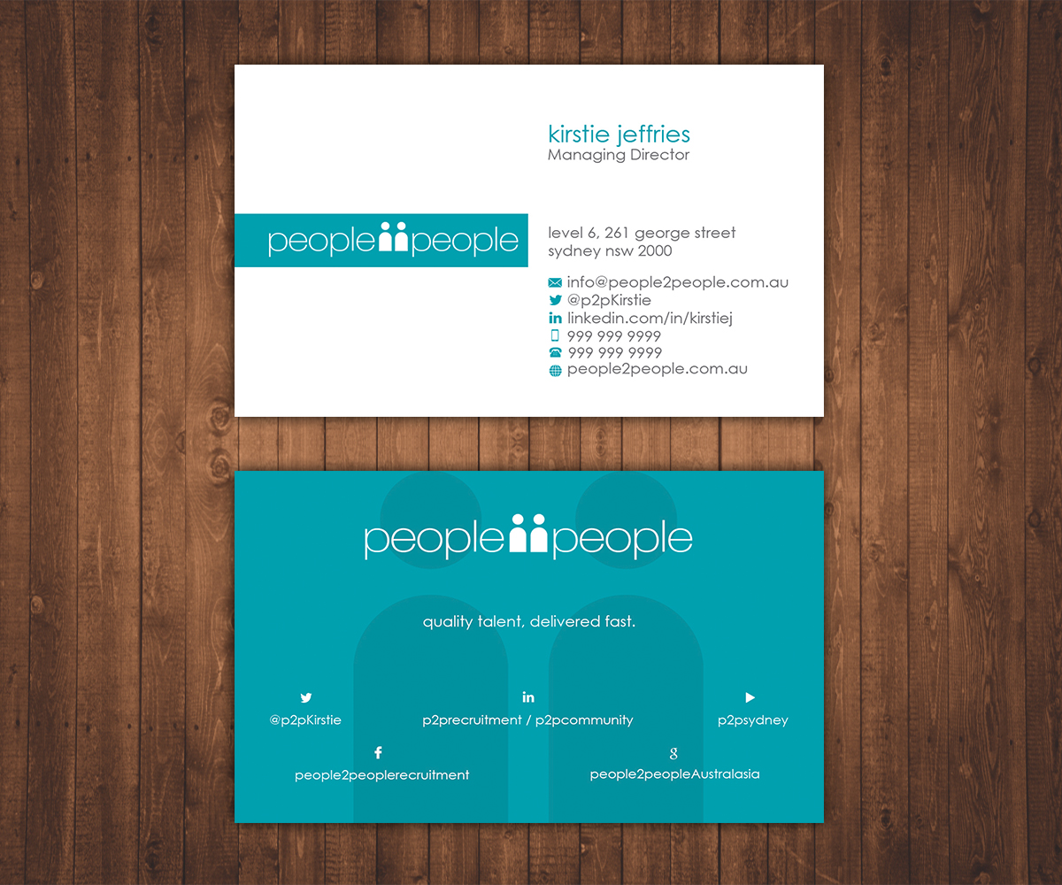 Design de Carte de Visite par Stylez Designz pour people2people | Design #5958268