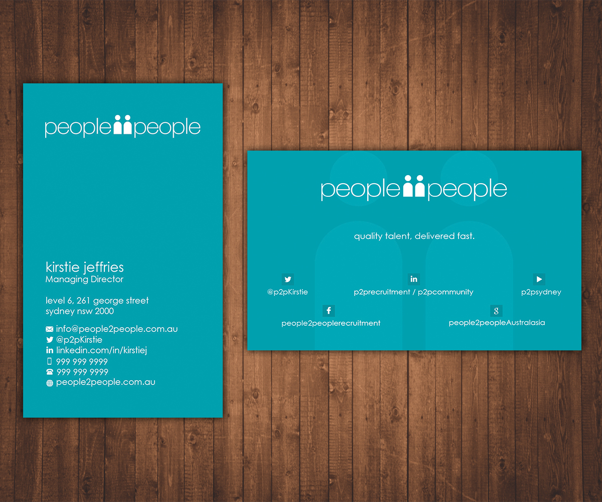 Design de Carte de Visite par Stylez Designz pour people2people | Design #5958351