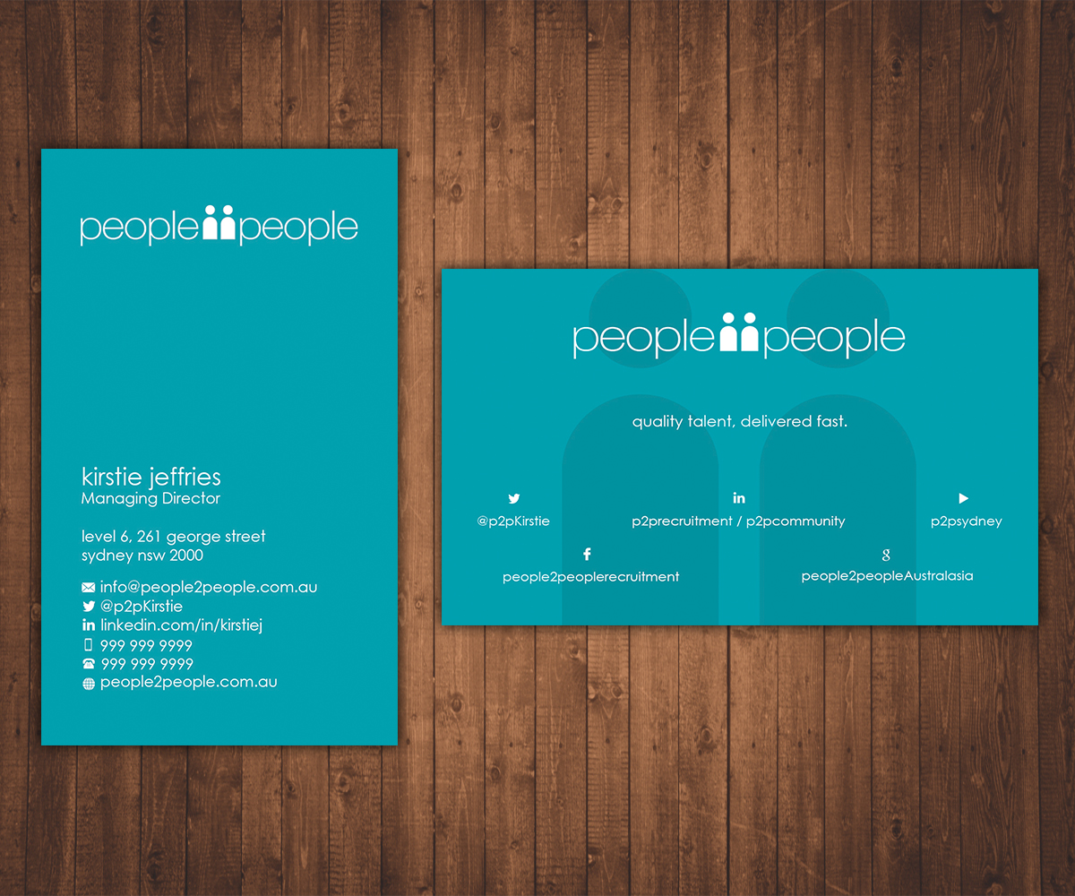 Design de Carte de Visite par Stylez Designz pour people2people | Design #5958358