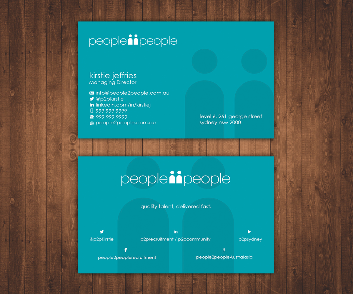 Design de Carte de Visite par Stylez Designz pour people2people | Design #5958524