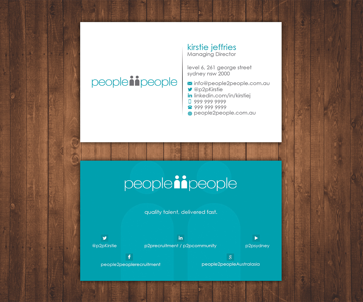 Design de Carte de Visite par Stylez Designz pour people2people | Design #5958617