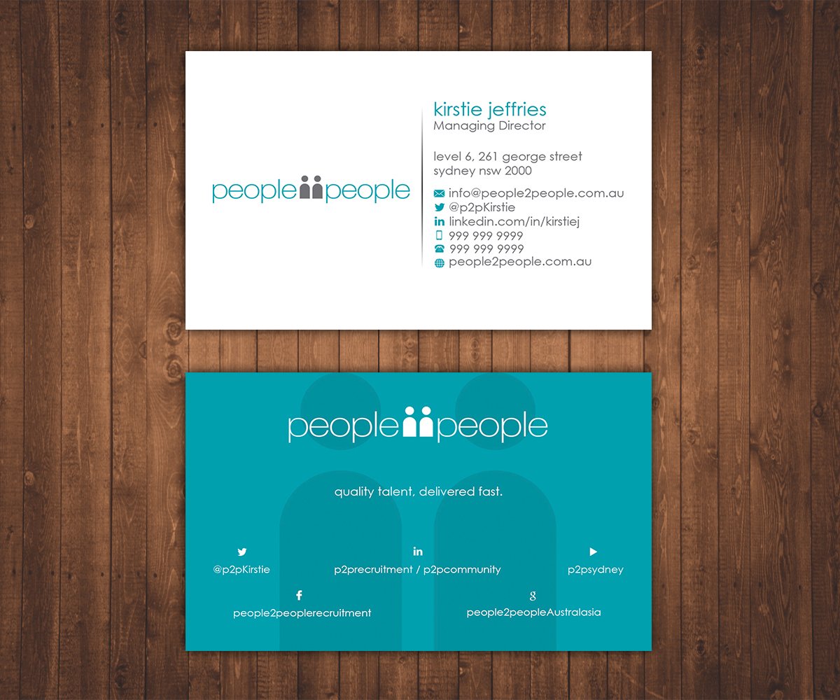 Design de Carte de Visite par Stylez Designz pour people2people | Design #5958620