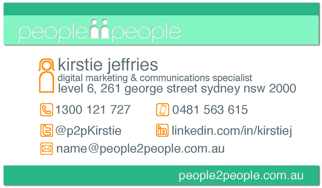 Design de Carte de Visite par abbyrowd24 pour people2people | Design #5937174