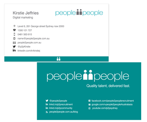 Design de Carte de Visite par MVN Digital pour people2people | Design : #5943745