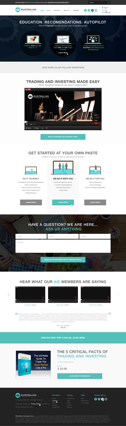 Web Design by A.D.S for this project | Design #6039927