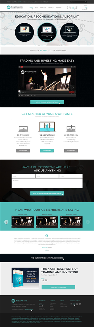 Web-Design von A.D.S für dieses Projekt | Design: #6039948