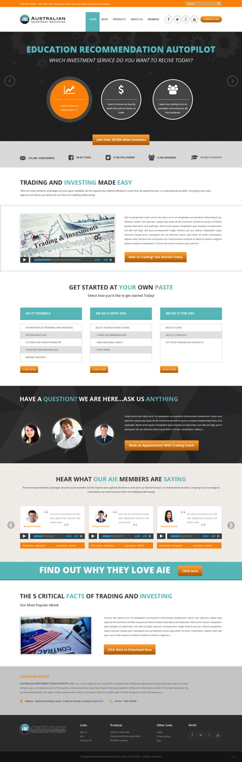 Web Design by pb for this project | Design #5997538