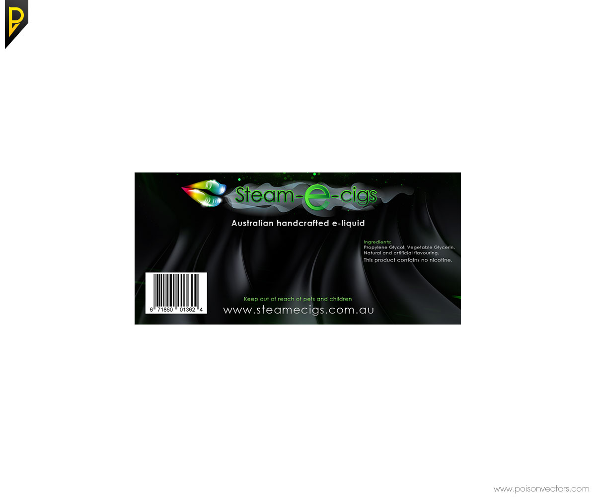 Diseño de Empaque por poisonvectors para Steam-e-cigs | Diseño #6039276