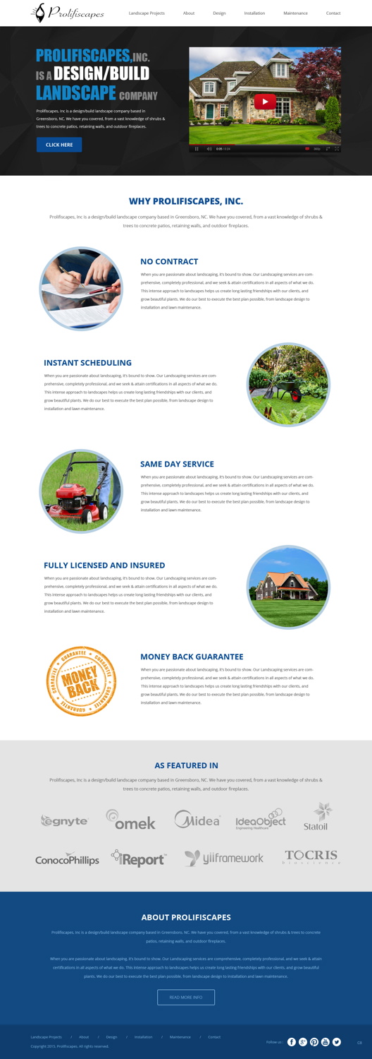 Diseño Web por pb para Lawn Charm | Diseño #5960414