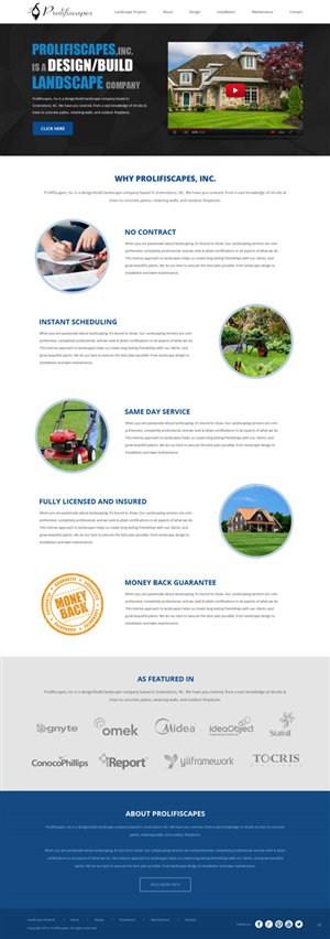 Web Design by pb for Lawn Charm | Design: #5960414