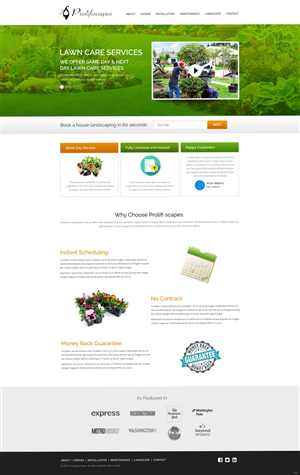 Web-Design von pb für Lawn Charm | Design #5960418