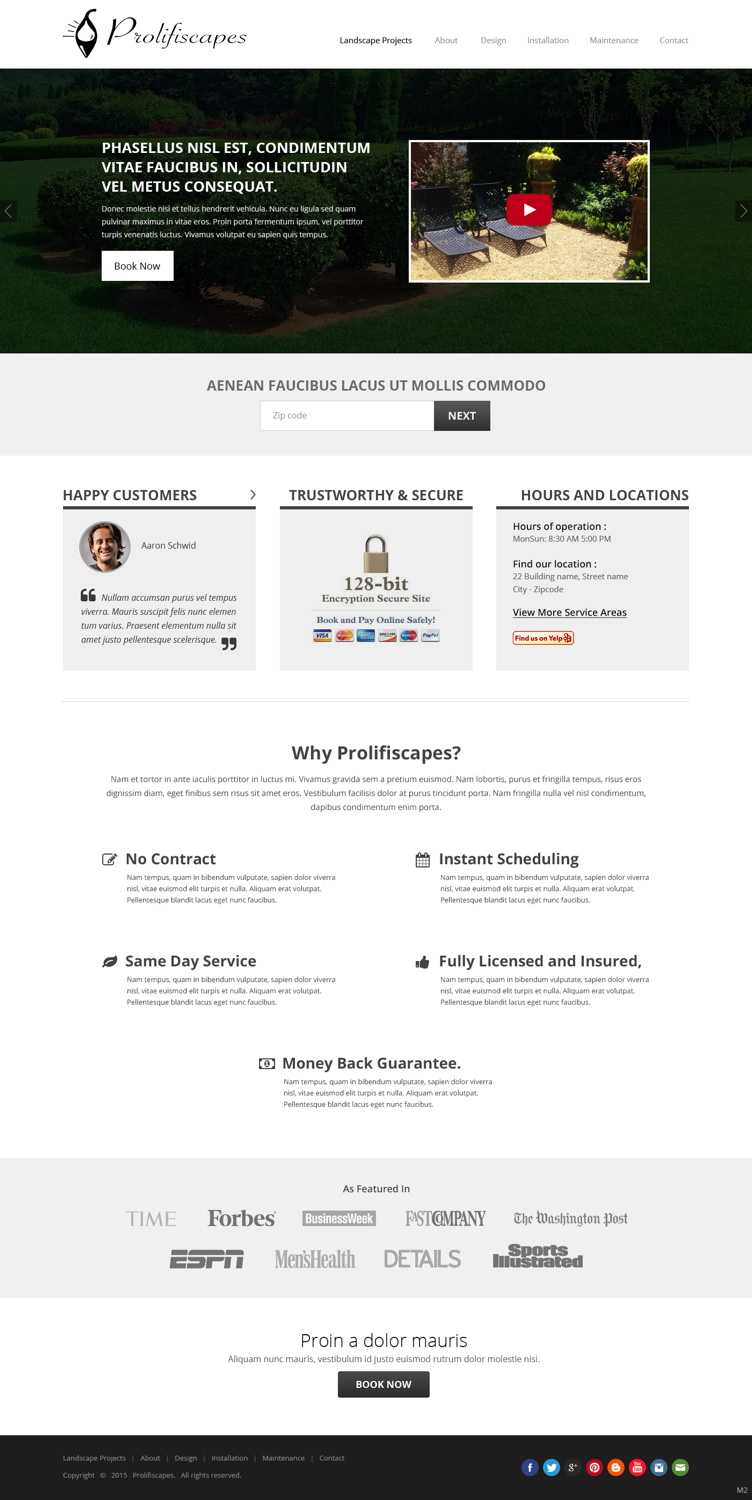 Diseño Web por pb para Lawn Charm | Diseño #5960421