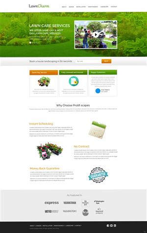 Web Design by pb for Lawn Charm | Design: #6009323