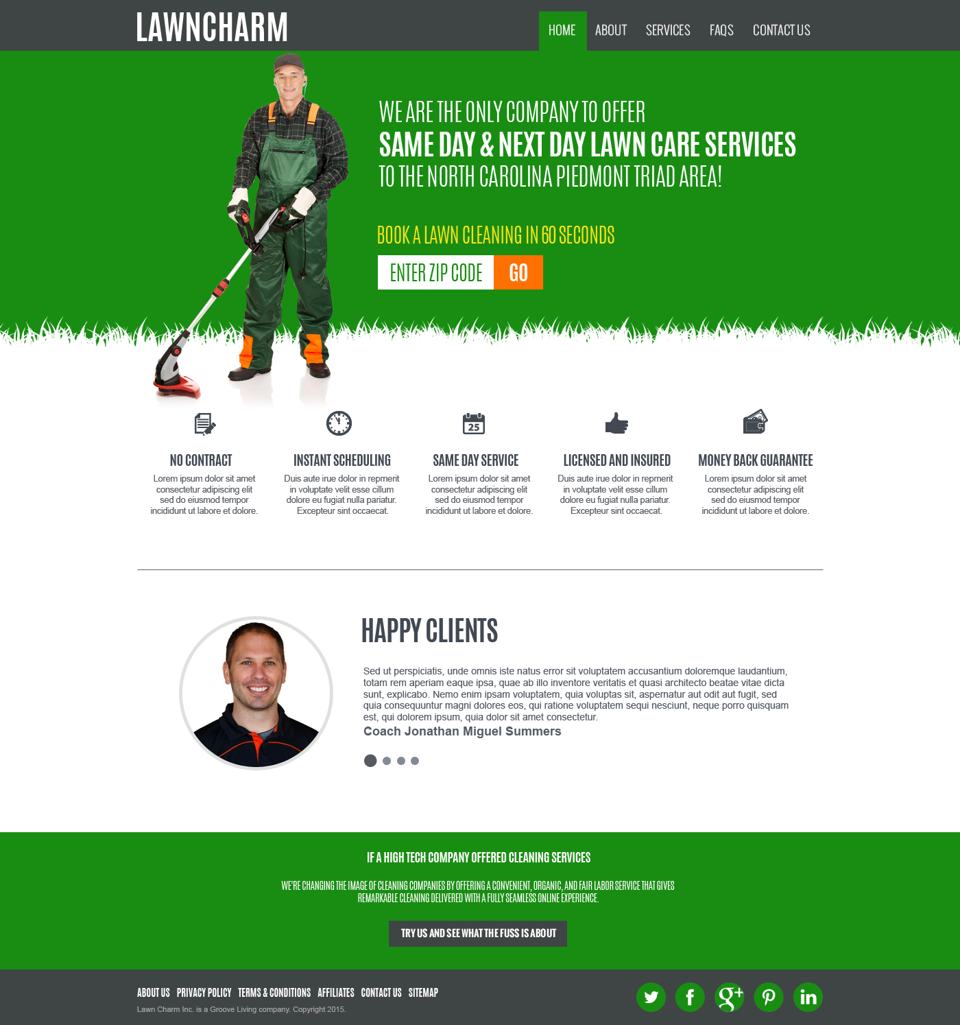 Web Design par jeckx2 pour Lawn Charm | Design #5982000