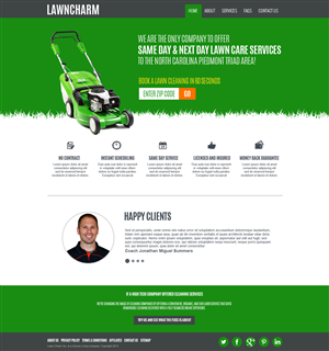 Web Design by jeckx2 for Lawn Charm | Design: #5984070