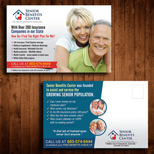 Design de Carte Postale par Designers Hub pour Senior Benefits Center | Design #5982564