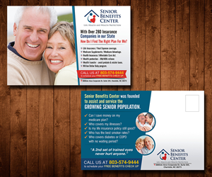 Postcard Design by Designers Hub for Senior Benefits Center | Design: #5991938