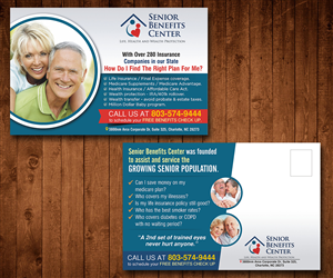 Postcard Design by Designers Hub for Senior Benefits Center | Design: #6016414