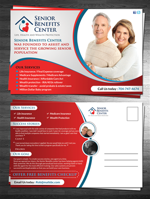 Postcard Design by debdesign for Senior Benefits Center | Design: #6005610