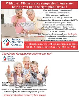 Postcard Design by Marcy M for Senior Benefits Center | Design: #6028355