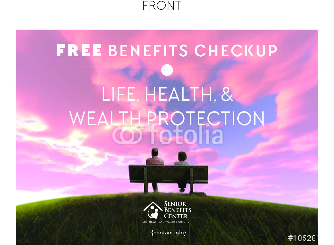 Diseño de Postal por rdhdgrfx para Senior Benefits Center | Diseño #6000497