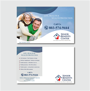 Postcard Design by nafizrahat for Senior Benefits Center | Design: #5983024