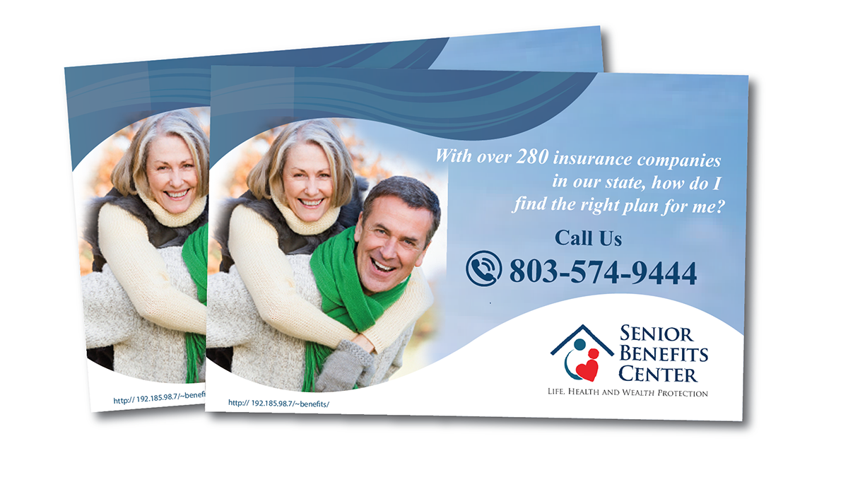 Postcard Design by nafizrahat for Senior Benefits Center | Design #6001329