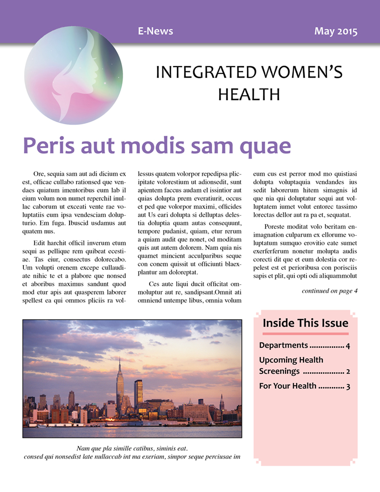 Newsletter Design by Marcy M for this project | Design #5982381