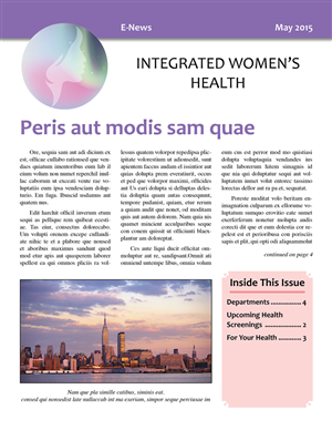 Newsletter Design by Marcy M for this project | Design: #5982381