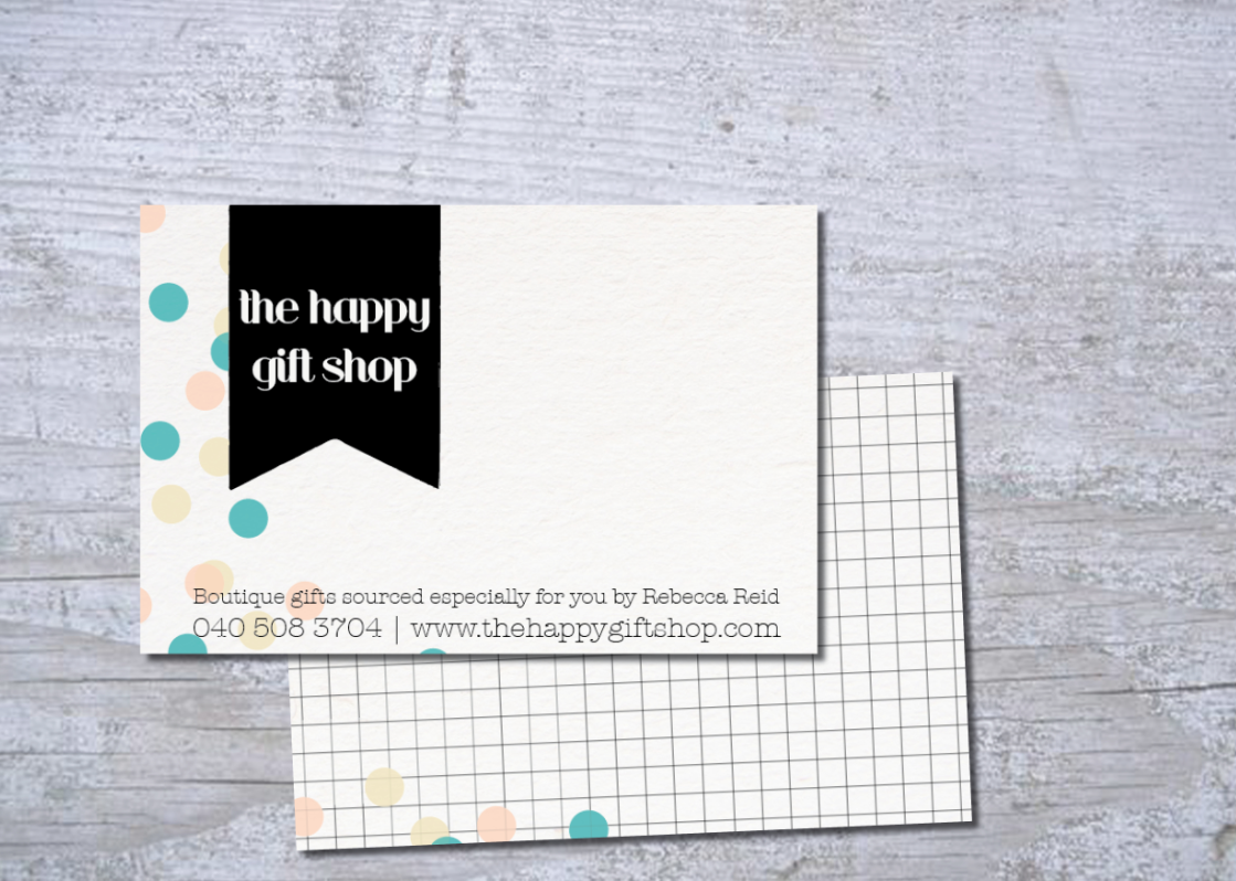 Diseño de Tarjeta de Presentación por kiwi-carla para The Happy Gift Shop | Diseño #1611217