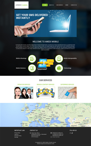 Web-Design von KAMIL für AMEEX Mobile Exchange S.A. | Design: #5965047