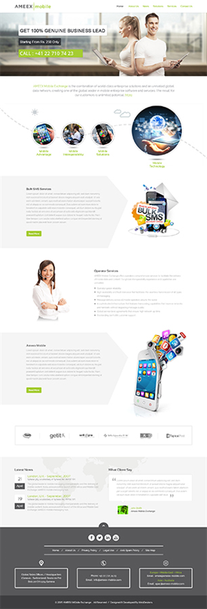 Web-Design von TheCodeWire für AMEEX Mobile Exchange S.A. | Design: #5979589