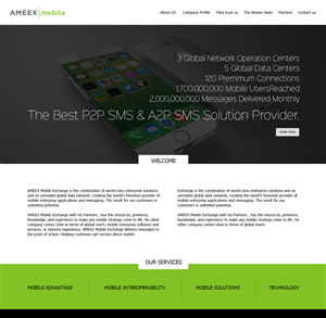 Web Design by Omee for AMEEX Mobile Exchange S.A. | Design: #5995097