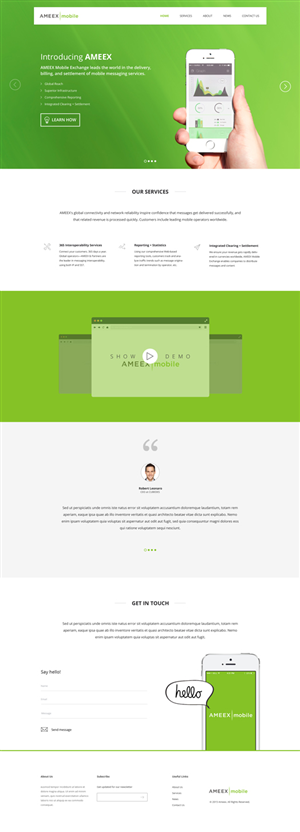 Web-Design von Lauren für AMEEX Mobile Exchange S.A. | Design: #5958271