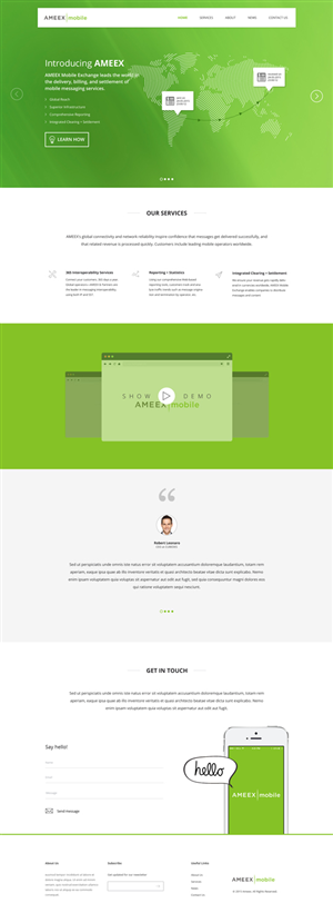Web-Design von Lauren für AMEEX Mobile Exchange S.A. | Design: #5980735