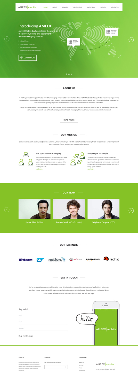 Web Design par Lauren pour AMEEX Mobile Exchange S.A. | Design #5996492