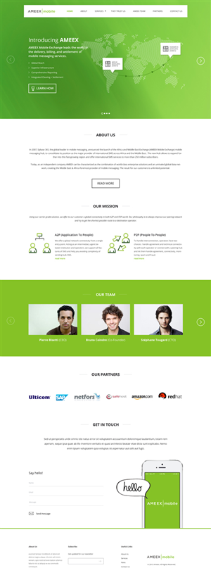 Web Design par Lauren pour AMEEX Mobile Exchange S.A. | Design #5996492