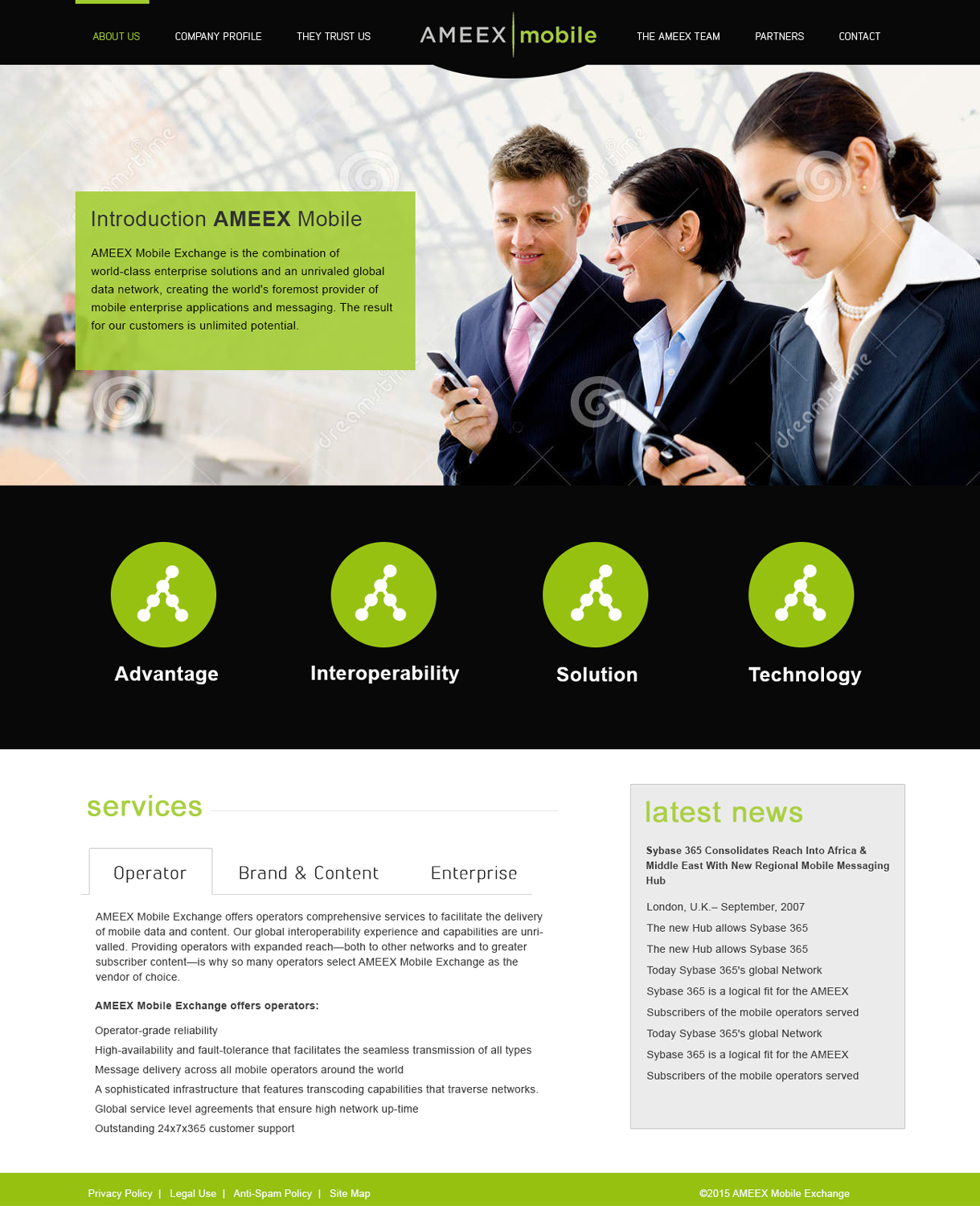 Web Design by webxvision for AMEEX Mobile Exchange S.A. | Design #6028721