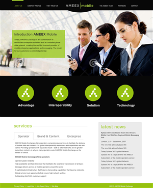 Web Design by webxvision for AMEEX Mobile Exchange S.A. | Design: #6028721