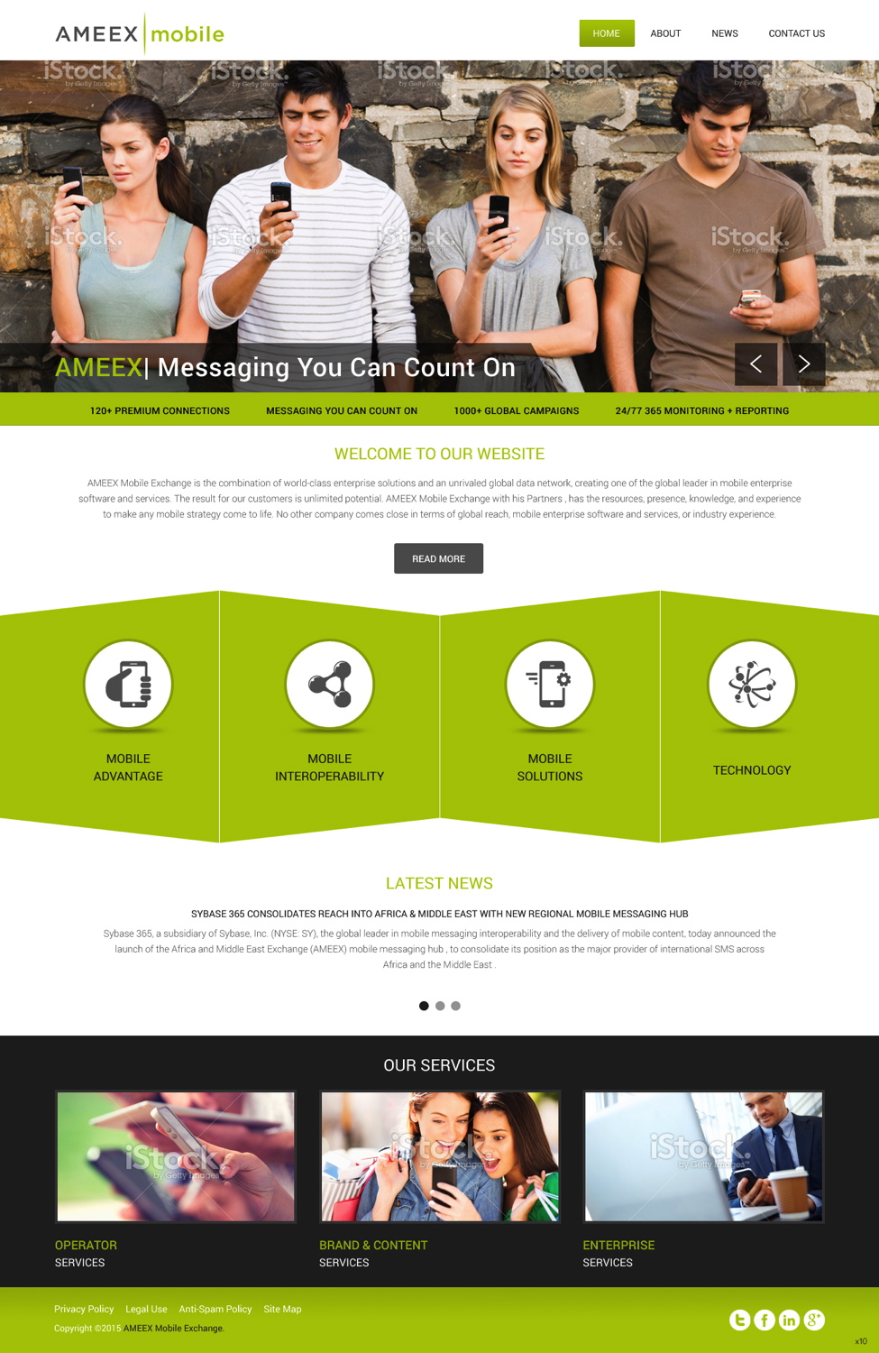 Web-Design von pb für AMEEX Mobile Exchange S.A. | Design #5997550
