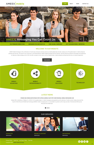 Web-Design von pb für AMEEX Mobile Exchange S.A. | Design: #5997550