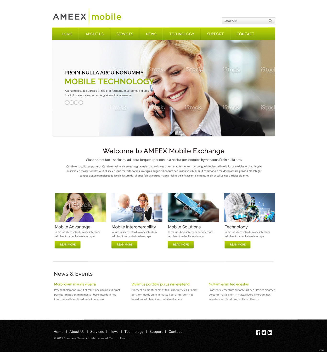 Web Design by pb for AMEEX Mobile Exchange S.A. | Design #5997590