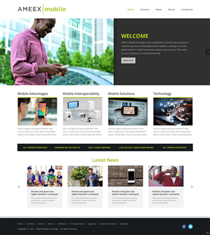 Web Design par pb pour AMEEX Mobile Exchange S.A. | Design #5997618