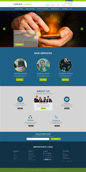 Web-Design von the-lion-king für AMEEX Mobile Exchange S.A. | Design: #5971938
