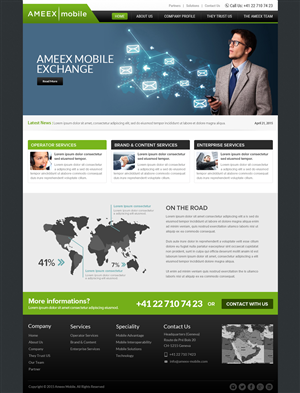 Web-Design von OM für AMEEX Mobile Exchange S.A. | Design: #5982113